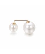 Women Party Charm Gift Trendy Clothes Shirt Jacket Collar Double Pearl Brooch Sw - $8.44