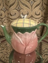 Pink Time To Celebrate Bee Tulip Teapot - $9.50