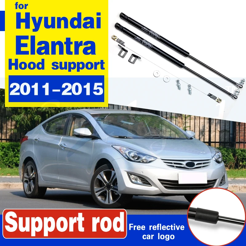 Car Hood Cover Support Lifter Shock cket Strut Bars Rod For Elantra 2011... - $155.04