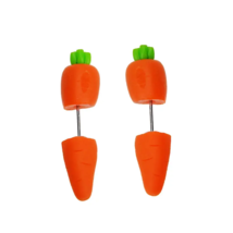 Carrot Shaped Soft Pottery Easter Earrings - New - £10.27 GBP