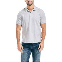 Nautica Men&#39;s Classic Fit Soft Touch Interlock Polo Shirt in Grey Heather-Small - £21.31 GBP