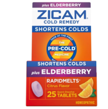 Zicam Cold Remedy-Homeopathic Citrus With Elderberry RapidMelts 25.0ea - £46.46 GBP