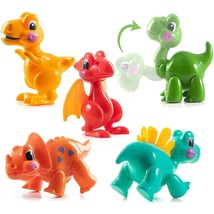 PREXTEX Small Dinosaur Toys for Toddlers 3 Years and Up - Set of Cartoon Dinosau - £26.73 GBP