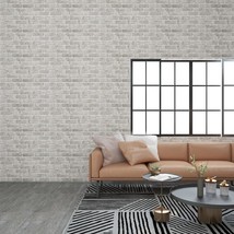 3D Wall Panels with Light Grey Brick Design 10 pcs EPS - £130.42 GBP