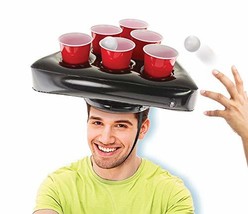 Kovot Pong Hat Game Set | Includes (2) Inflatable Pong Hats (12) 16oz Re... - £17.50 GBP