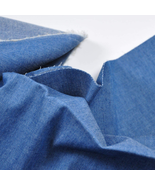 Indigo Blue 4.8 Oz 100% Cotton Denim Chambray Fabric,56 Inches Wide, by ... - £11.99 GBP