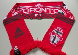 Adidas MLS Soccer Scarf Acrylic TORONTO F.C. RED CHECKERS MLS Team League - £19.91 GBP