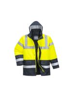 Portwest Hi-Vis Two Tone Traffic Jacket Waterproof Reflective Tape Work ... - $102.84 CAD