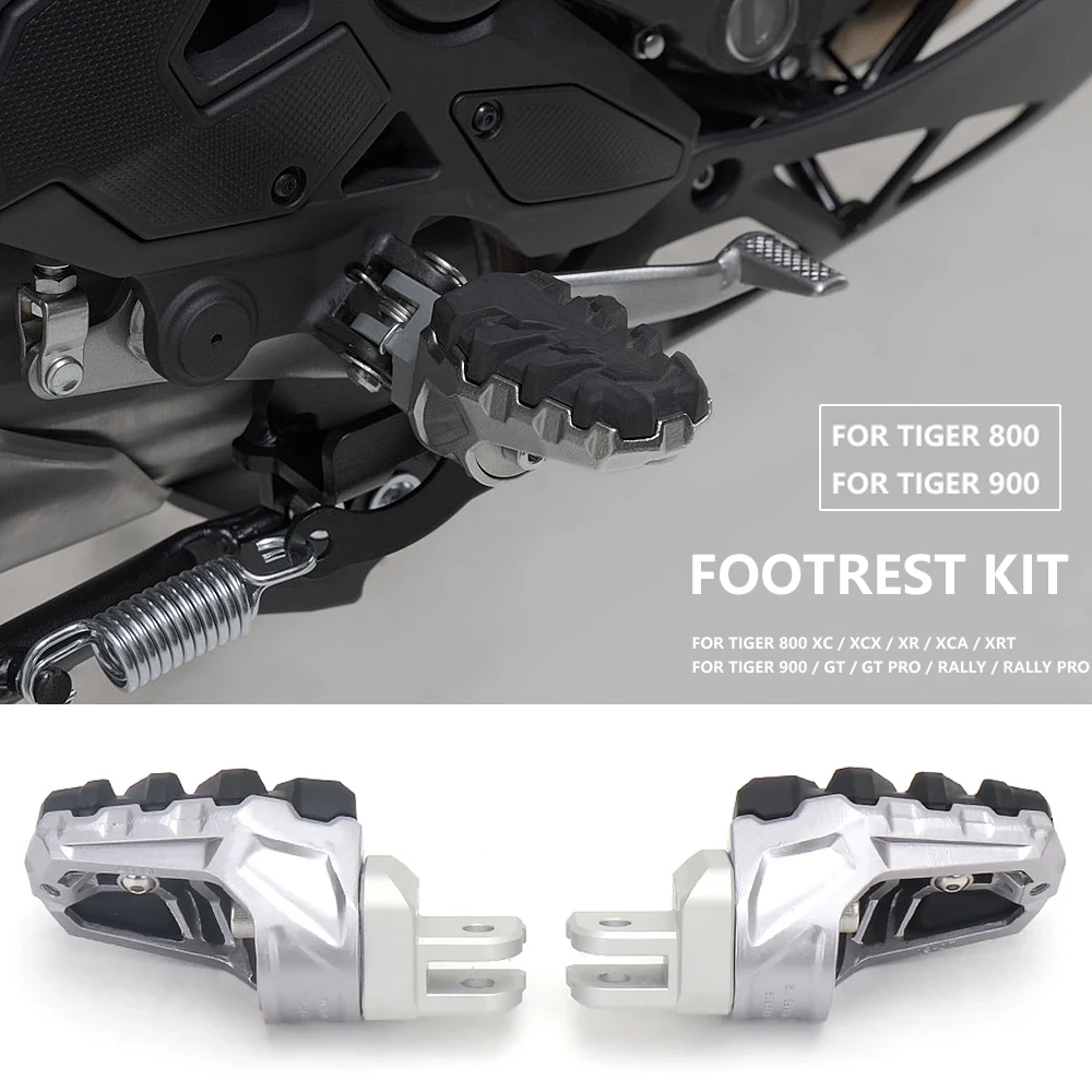 New Motorcycle Accessories Foot Pegs Pedals Footrest For Tiger 900 GT Ra... - $108.09