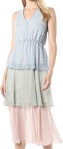 NWT Sam Edelman Women&#39;s Colored Tiered Dress Pastel Multi Size 6 - £19.56 GBP