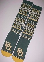 Baylor Bears Football NCAA Big 12 adidas Green Yellow Tube Socks One Size New - £7.40 GBP