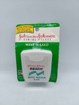 Vintage Unused Johnson &amp; Johnson Reach Mint Waxed Dental Floss Factory S... - £14.00 GBP