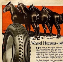 1925 Goodrich Tires Horses XL Advertisement 14 x 11 Automobilia Ephemera - $550.70 MXN