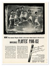 Print Ad Playtex Pink-Ice Figure Slimming Girdle Vintage 1950 Advertisement - $9.70