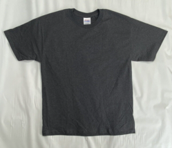 Vintage Hanes Heavyweight 50/50 Blank T Shirt NOS Dark Gray Size Medium - £16.35 GBP