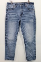 New Men&#39;s Ae Athletic Fit Jeans Faded Medium Wash Aeo Airflex Denim $59.95 - £31.10 GBP