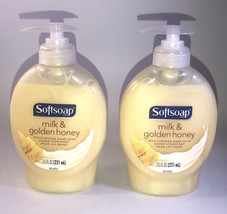 2 Softsoap Moisturizing Liquid Hand Soap-Milk and Honey-7.5 Fluid Oz Ea-SHIP24HR - £12.45 GBP