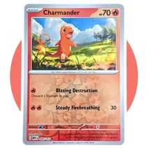 Scarlet &amp; Violet 151 Pokemon Card: Charmander 004/165, Reverse Holo - £3.87 GBP