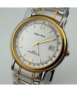 Hugo Max Quartz Watch Men 30m Dual Tone Date Slim Thin Analog New Batter... - $493.55 MXN