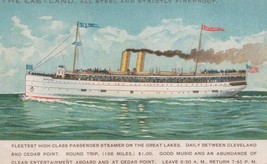 ZAYIX Passenger Steamer SS Eastland Sank 844 Passenger Died Advertising Postcard - £59.21 GBP