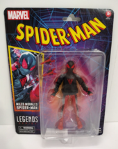 Marvel Legends Spider Man Miles Morales Retro Series 6&quot; Action Figure Toy New! - £15.67 GBP