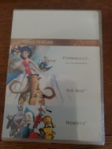 Ice Age / Robots / Ferngully - Triple Feature Dvd M21 - £11.37 GBP