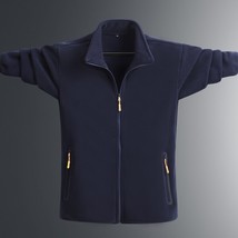 Men Winter Soft Fleece Jacket Coat Male Outerwear Parkas Coat Men Windbreak Thic - £88.25 GBP