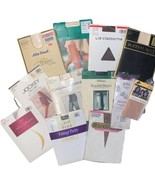 Lot of 12 Pair of VINTAGE Women&#39;s Stockings, Knee Highs, various - $31.99