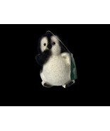 Kurt Adler Flocked Penguin Christmas Ornament &quot; LOST IN THOUGHT &quot; New wi... - $35.69