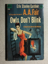 OWLS DON&#39;T BLINK by A.A. Fair Erle Stanley Gardner (1961) Dell mystery paperback - £10.86 GBP