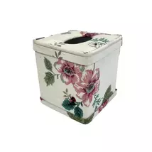 Waverly Pleasant Valley Floral Banded Tissue Box Cover - $24.00