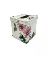 Waverly Pleasant Valley Floral Banded Tissue Box Cover - $24.00