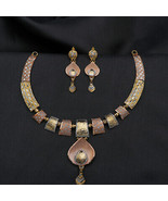 22karat Print True Gold 19/4.8cm Necklace Earring Sets Aunts Handmade Je... - £3,203.68 GBP