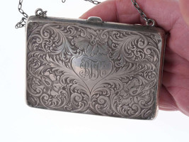 c1900 Antique Sterling Calling card case/wallet - $193.05