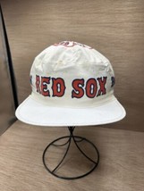 VINTAGE Boston Red Sox Hat Mens One Size Blue Red Painters Cap MLB Baseb... - $19.80