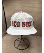 VINTAGE Boston Red Sox Hat Mens One Size Blue Red Painters Cap MLB Baseb... - $26.89 CAD