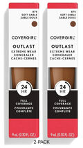 2PK COVERGIRL Outlast Extreme Wear Concealer Soft Sable 875 Flawless Ful... - $10.77