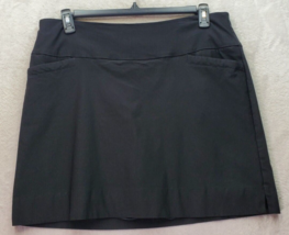 S.C. &amp; CO. A Line Skort Women XL Black Rayon Pocket Logo Under Wired Pen... - $16.66