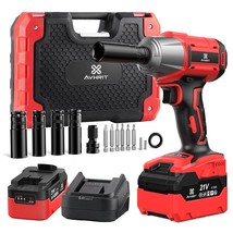 Cordless Impact Wrench 1/2 Inch, 480Ft-Lbs (650Nm) Brushless Power Impac... - £133.12 GBP