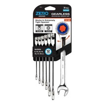 Zero Degree Metric Ultra-Precise Gearless Ratchet Wrench Set (7-Piece) - $80.74