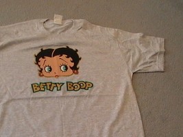 Betty Boop - Face print on a new extra large (XL) ASH tee shirt  - $25.00