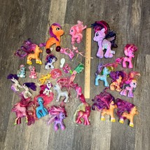 My Little Pony Lot Vintage Mixed Approx 30 Toys Figures Horses Junk Drawer - £34.84 GBP