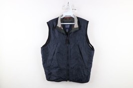 Vtg 90s Gap Mens XS Thermal Waffle Knit Lined Full Zip Windbreaker Vest Jacket - £39.47 GBP