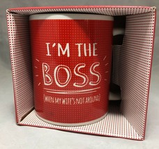  mug gag gift for marrid men &quot;I am the boss when my wife&#39;s not around&quot; 1... - £7.78 GBP