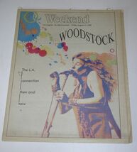 Woodstock Weekend Newspaper Supplement Vintage 1989 Remembering Woodstoc... - $34.99