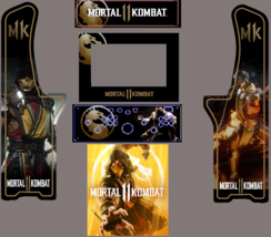 AtGames Legends Ultimate Mini ALU Mortal Kombat 11 Arcade Cabinet vinyl side Art - £92.02 GBP+