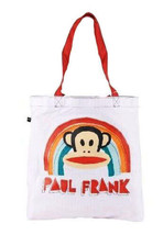 Paul Frank Julius White Core Rainbow Tote Shopping Bag NEW - £10.11 GBP