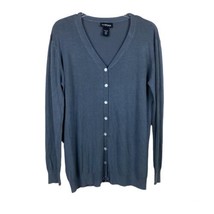 Lane Bryant Cardigan Sweater - Size 26/28 - Dark Gray - 100% Cotton - Buttons - £19.47 GBP