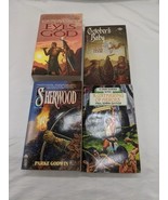 Lot Of (4) Vintage Fantasy Novels Sherwood Eyes Of God Octobers Baby + - $30.58 CAD