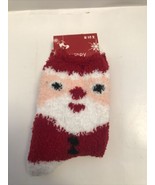 Merry Christmas Santa Claus socks Woman Size 5.5-7 Red New A17 - £6.25 GBP